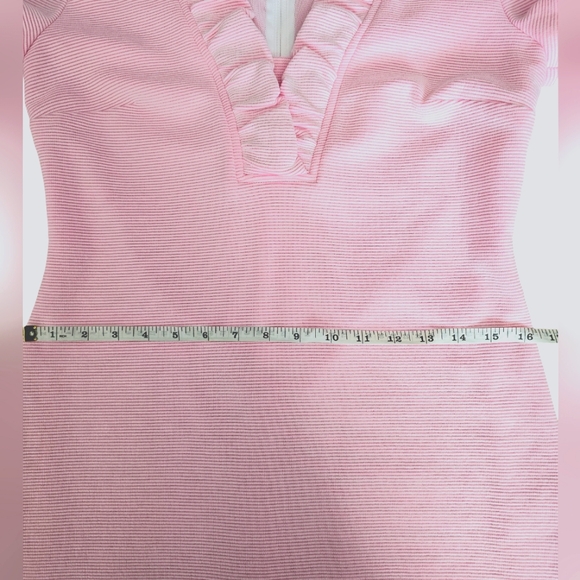 Lilly Pulitzer Tisbury Shift Dress Prosecco Pink Lucky Catch Stripe Sz Small - Picture 15 of 16